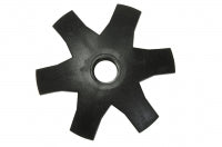 54) Teller 550/Stern (mit Innengewinde) 7,5cm (Paar), schwarz, weiß, gelb, rot, blau