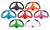 63) Stiga Lenkrad Racer weiß, rot , blau, schwarz