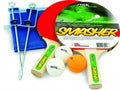 04) Tischtennis Set Smasher 2 Schläger + Bälle + Netz